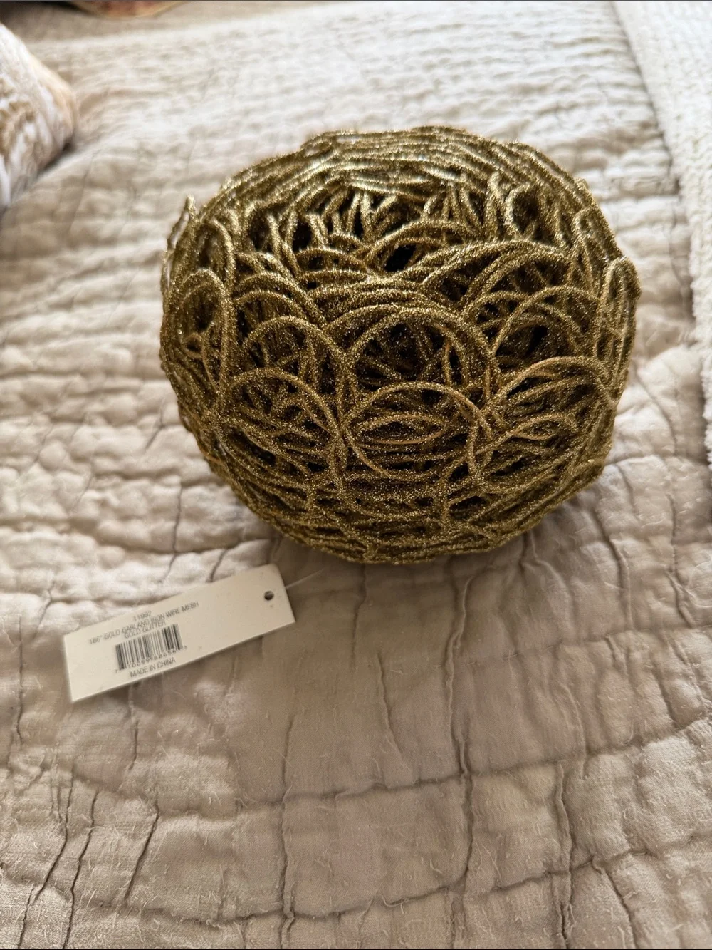 Garland 186” gold garland iron wire mesh gorgeous I have three price is for ONE